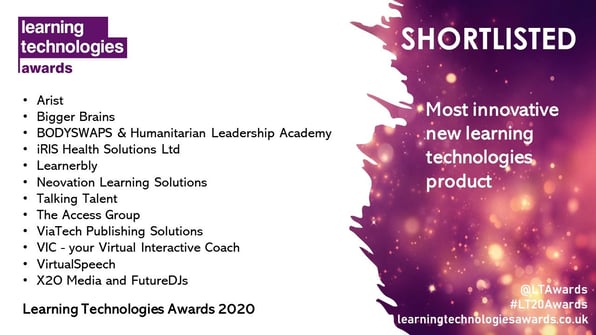 Learning awards announcement