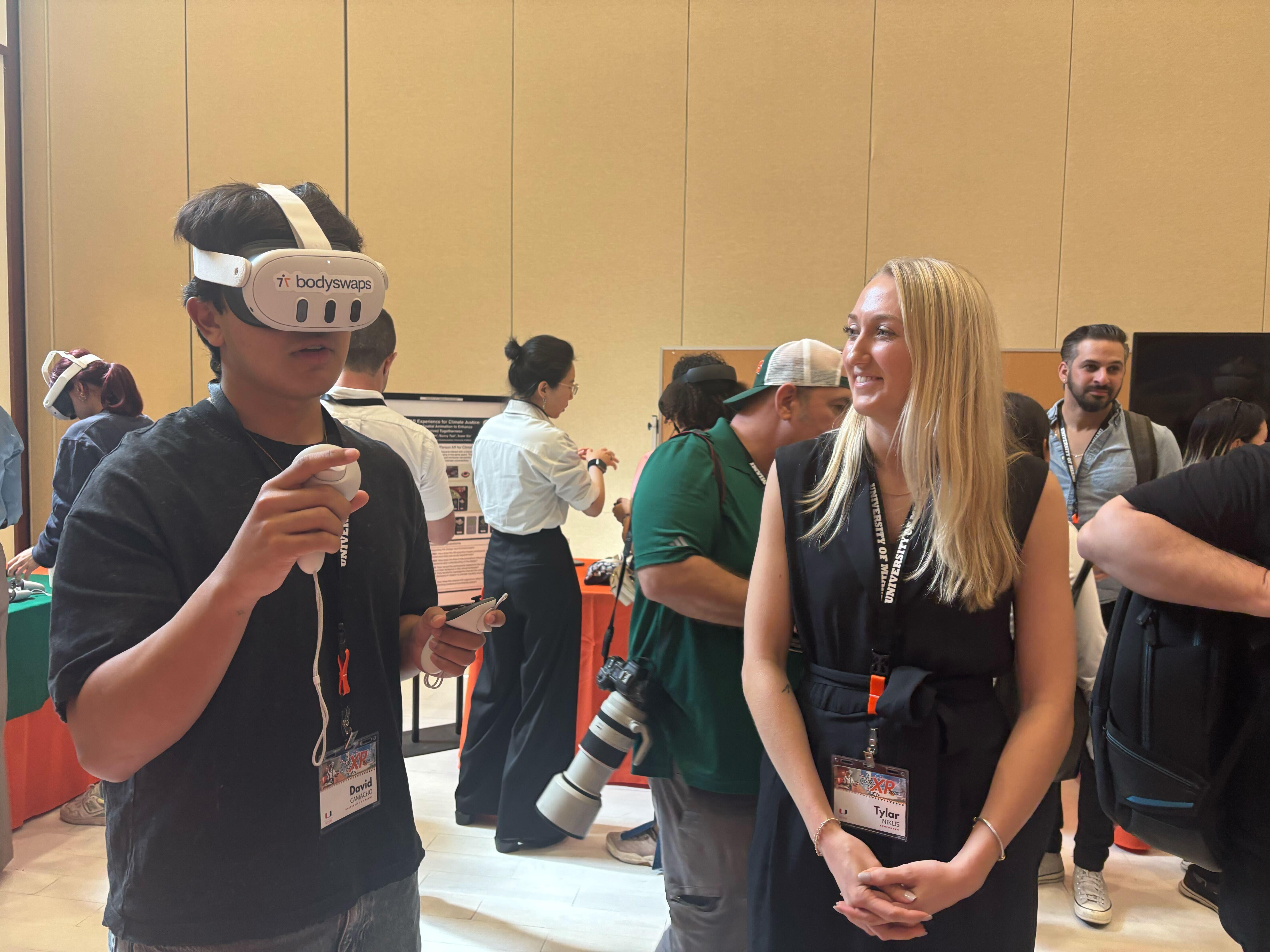 Bodyswaps VR headset