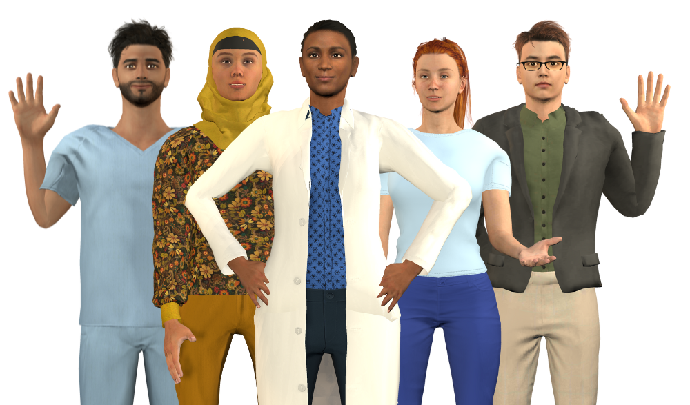 Carlos, Ameera, Dr Grace, Grace, James