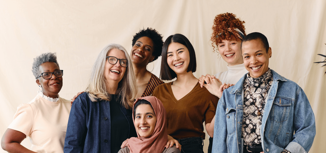 Diverse group of females