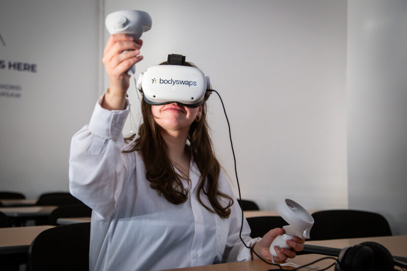ESCP Staff Member wearing headset