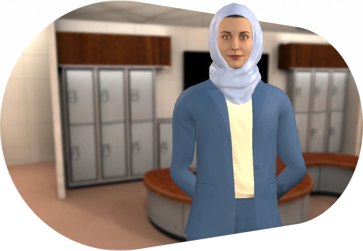 Lets Talk About Race_ Navigating microaggressions _ Ashley (Hijab) _ Locker room (1)