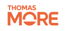 thomas more orange logo with white background.